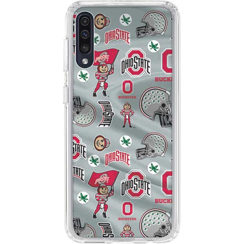 Ohio State University Pattern Galaxy A50 Clear Case